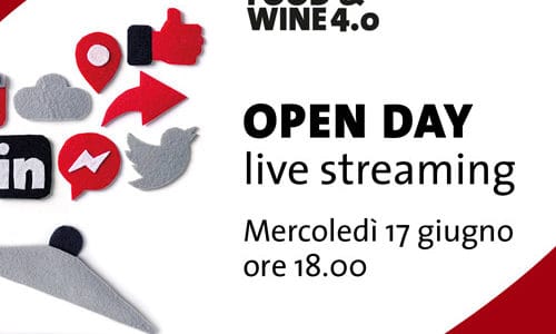 Open Day in live streaming del Master Food & Wine 4.0 IUSVE